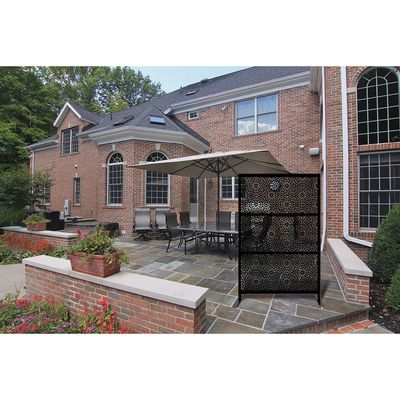 Modern Privacy Screen Room Divider Anodized Aluminium 4 Panel Divider Screen
