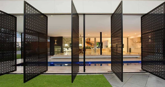 Artistic Aluminum Fence Privacy Slats Rustproof Aluminum Fencing Residential