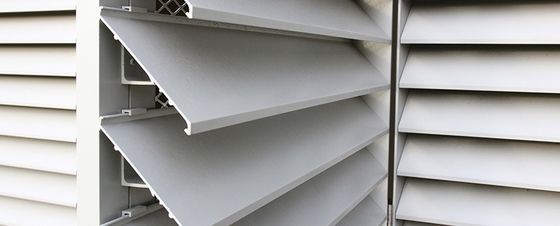 Ventilation Aluminium Louver Frame Vertical Aluminum Shutter Panels