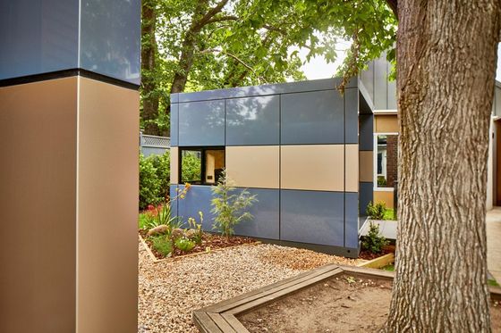 Painting colour kompozit interior outdoor  decorative material fire rated honeycomb 12mm aluminum composite panel